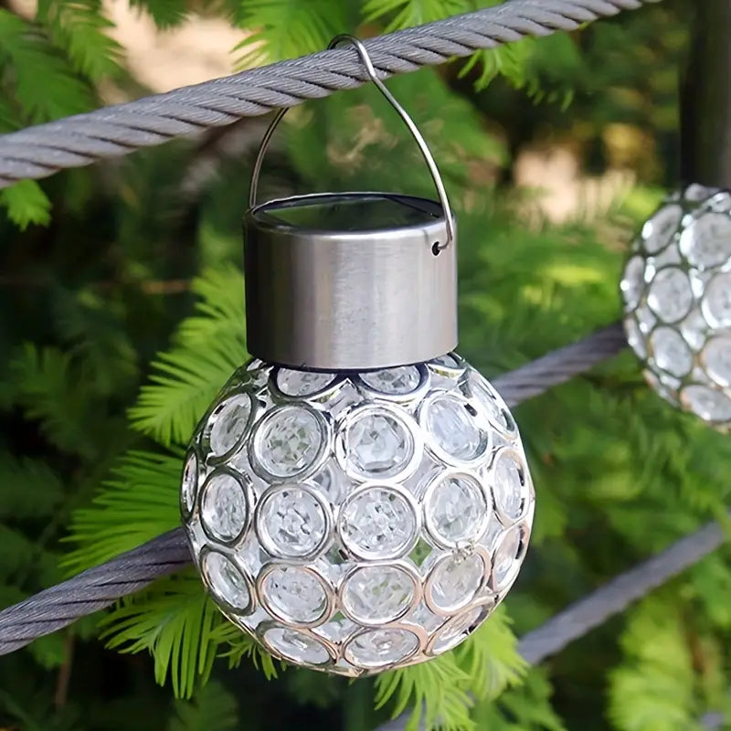 LED Outdoor Solar Lights Garden Light Chandelier Hanging Lamp