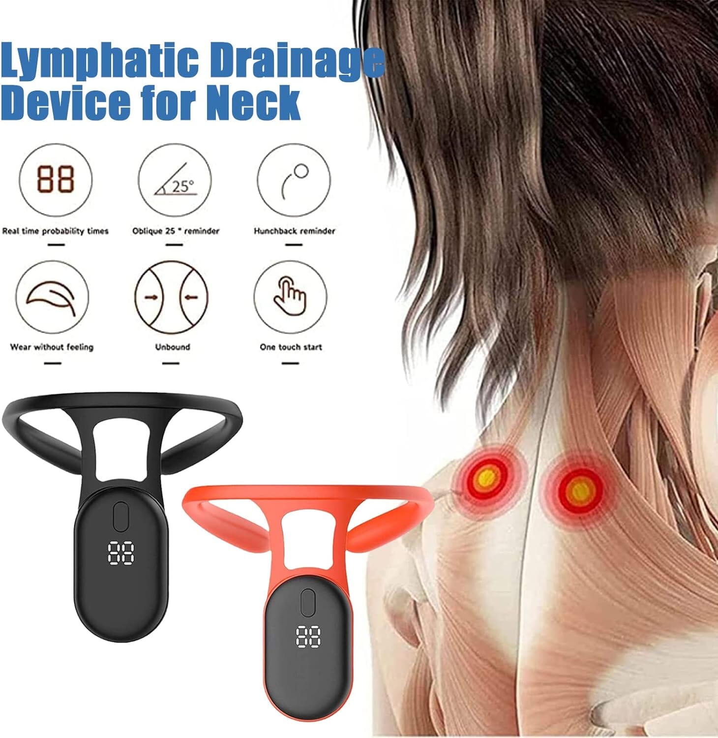 Lymphatic Drainage Device For Neck