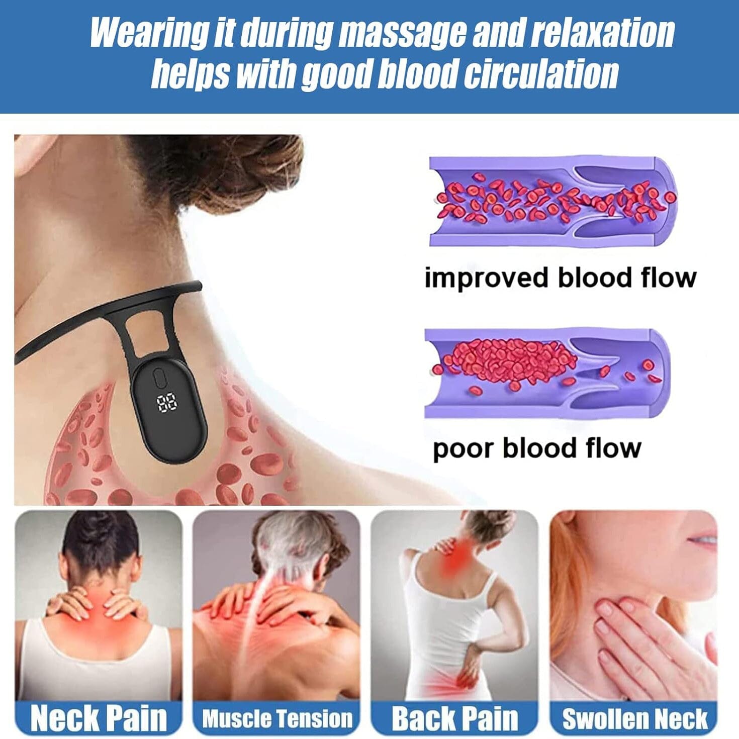 Lymphatic Drainage Device For Neck