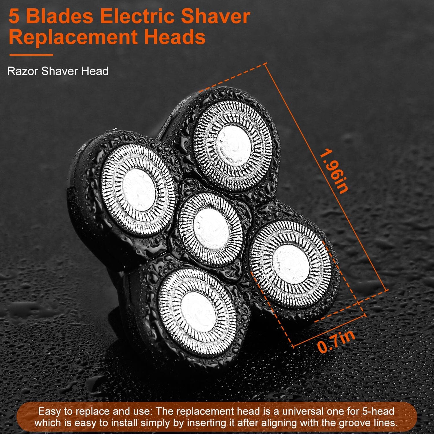 Men Electric Shaver Replacement Blade 5 Heads Beard Cutter Replacement