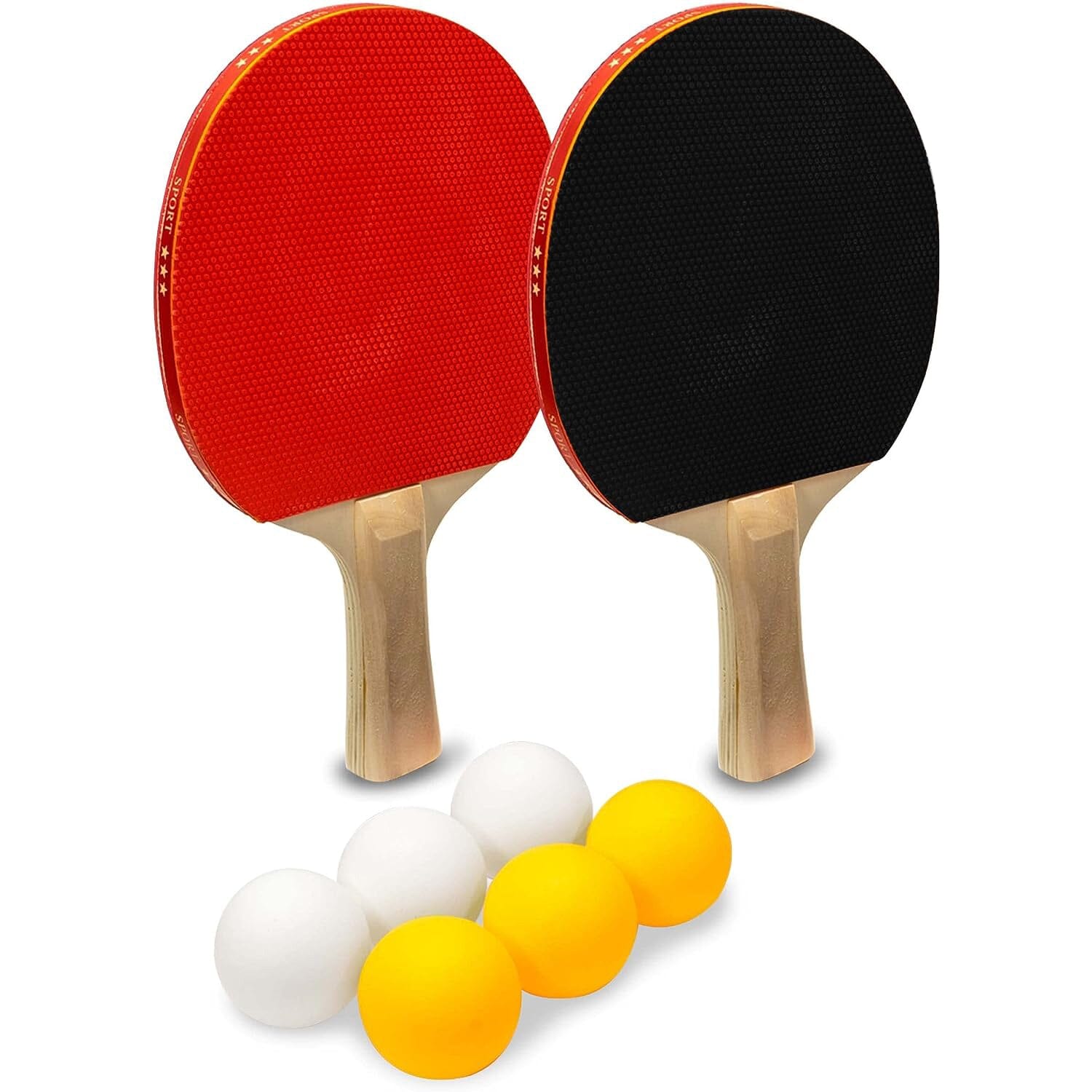 Ping Pong Set with 4 Paddles & Net for Any Table