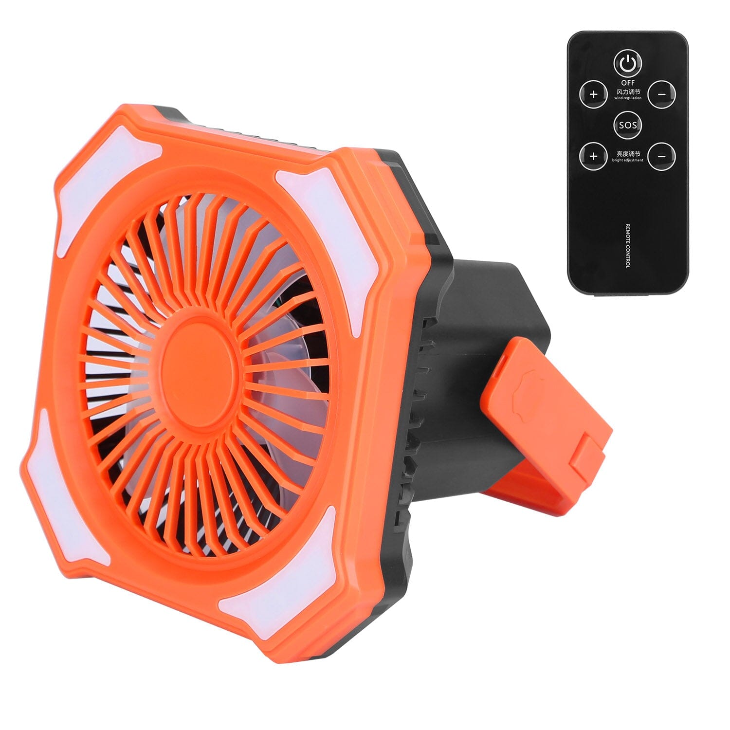 Portable Camping Lantern Fan 10000mAh Battery Powered with 4 Light Modes