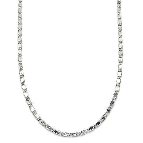 Rhodium Filled High Polish Finish Basic Necklace