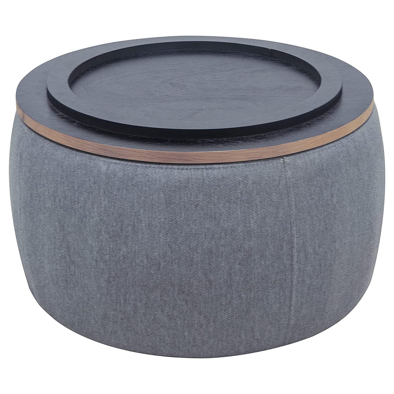 Round Storage Ottoman Coffee Table