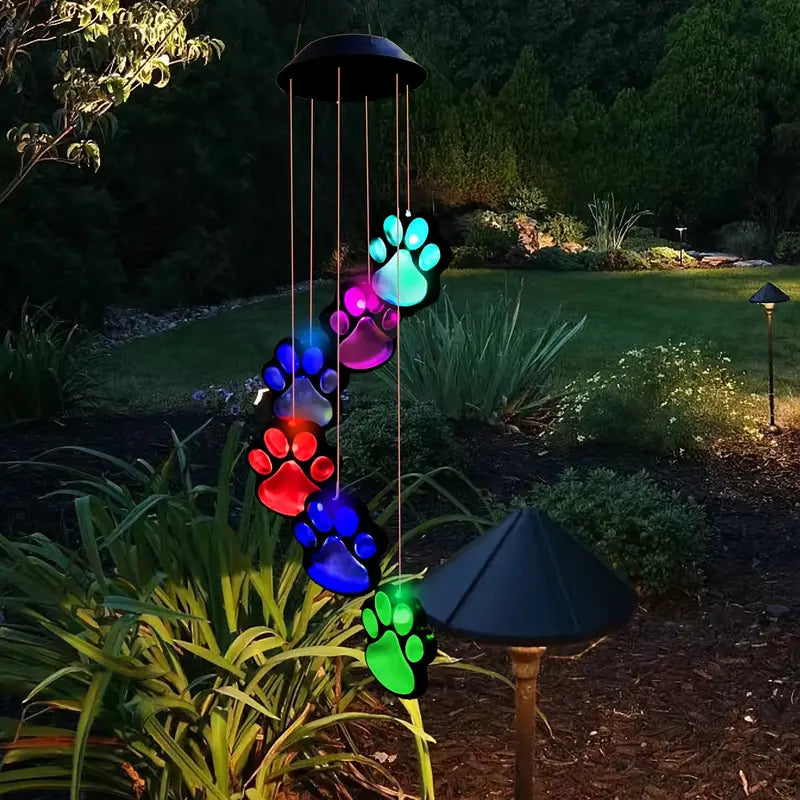 Solar Dog Claw Wind Chime Light