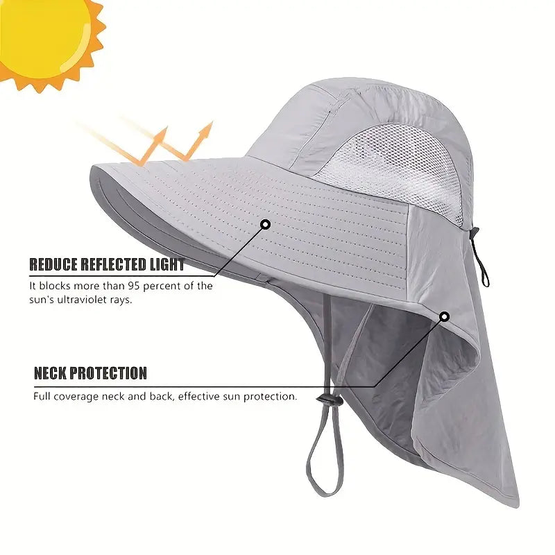 Summer Beach Neck Sunscreen Hat