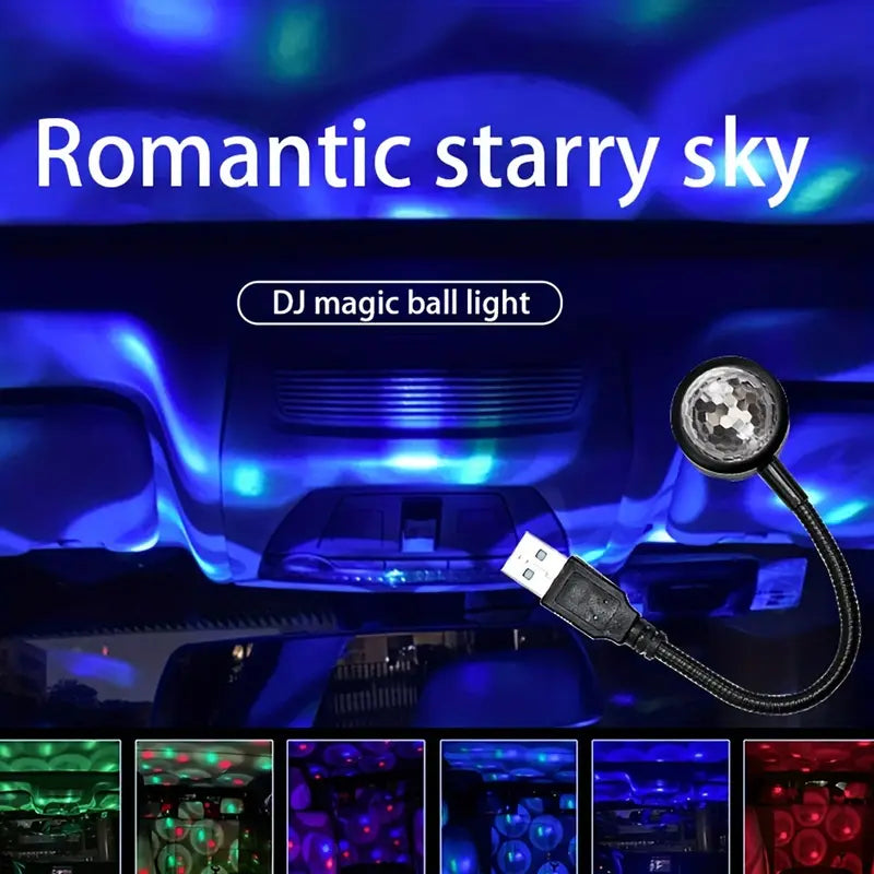 USB Music Rhythm Magic Stage Effect Projection Lamp