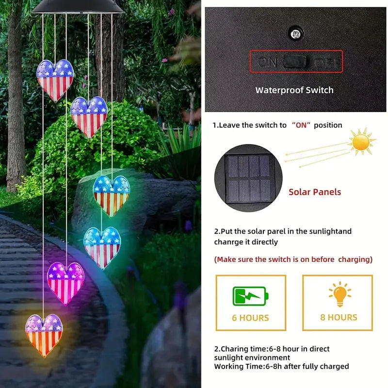 Waterproof Solar Wind Chime Light