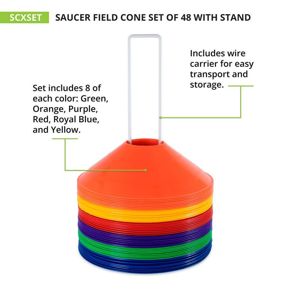 Saucer Field Cones, Set of 48