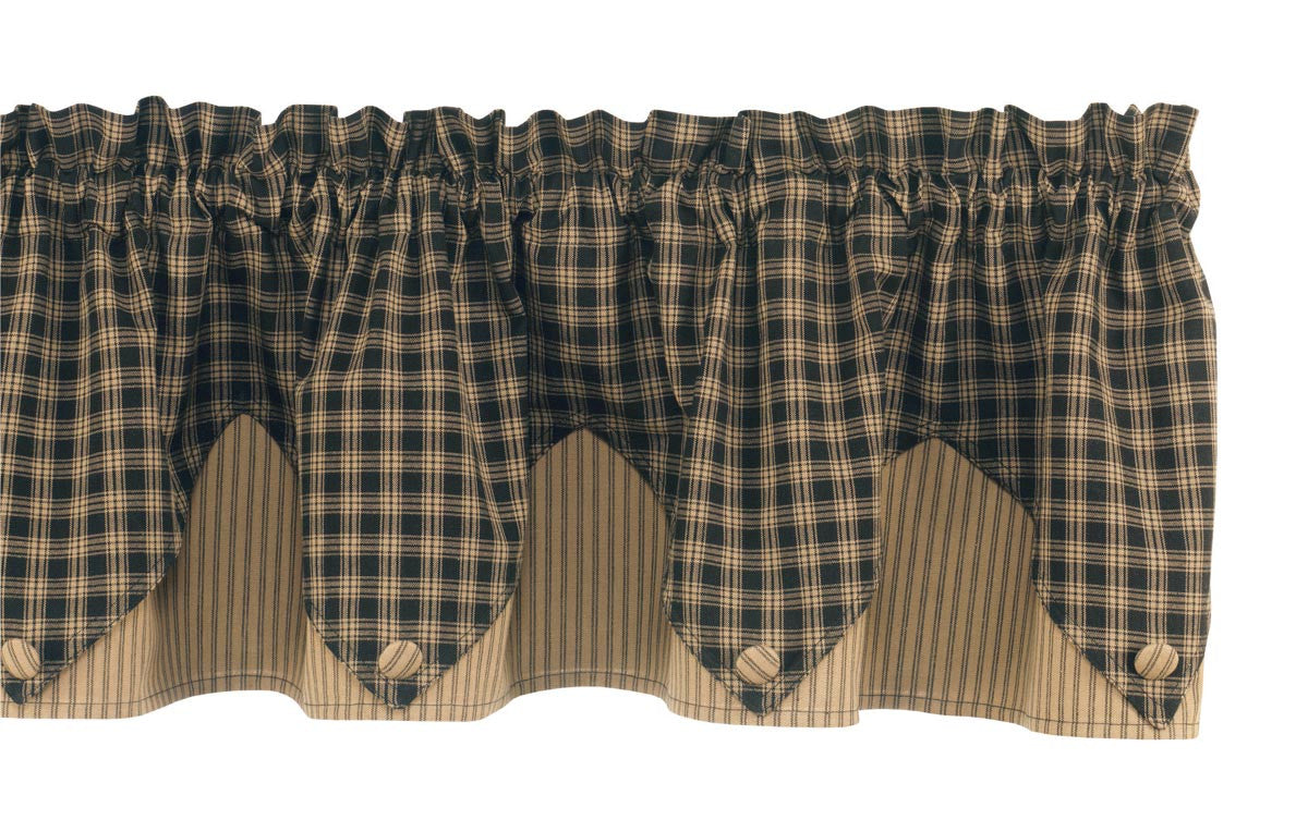 Sturbridge Black Valance - Point Park Designs