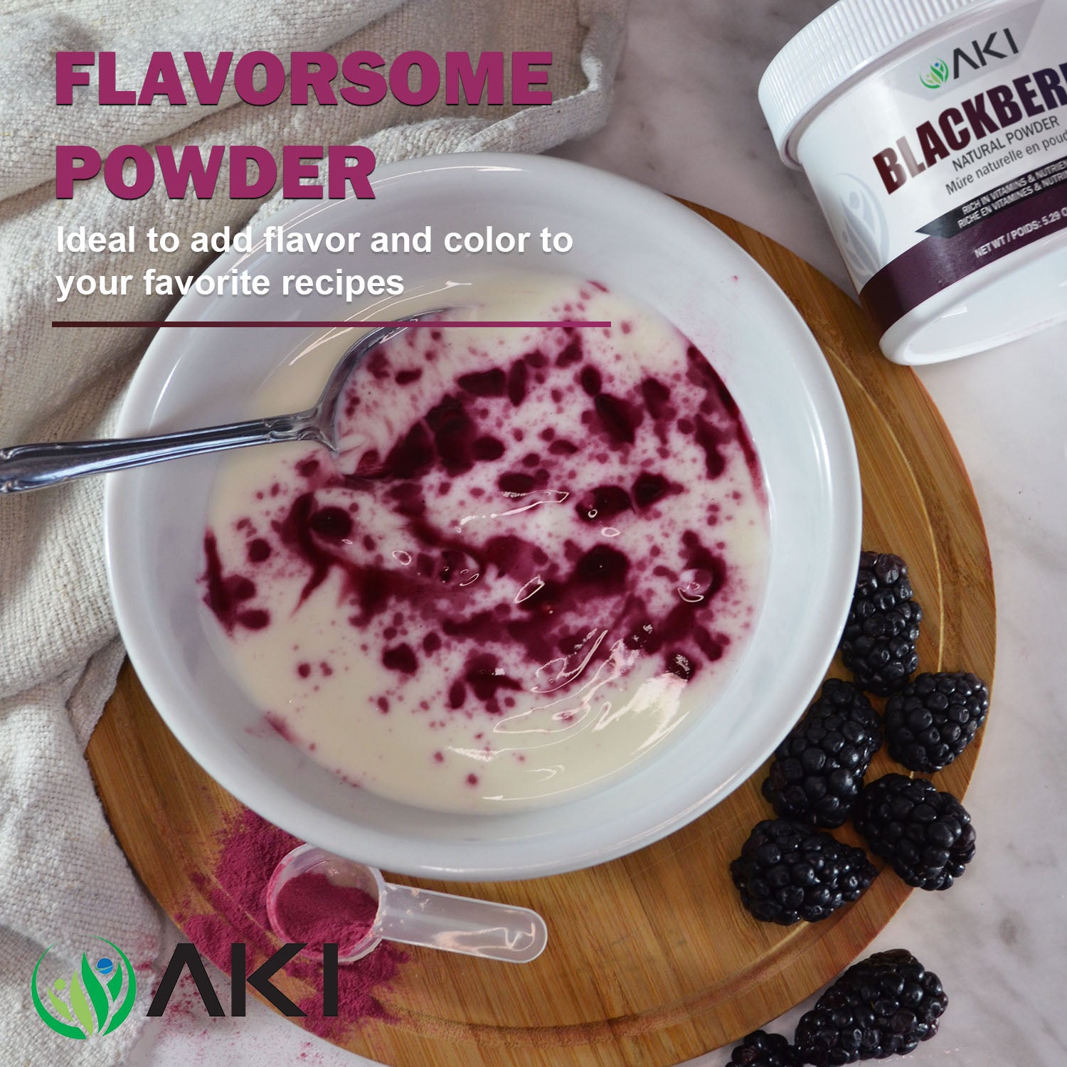 Blackberry Natural Powder (5.29Oz/150gr)