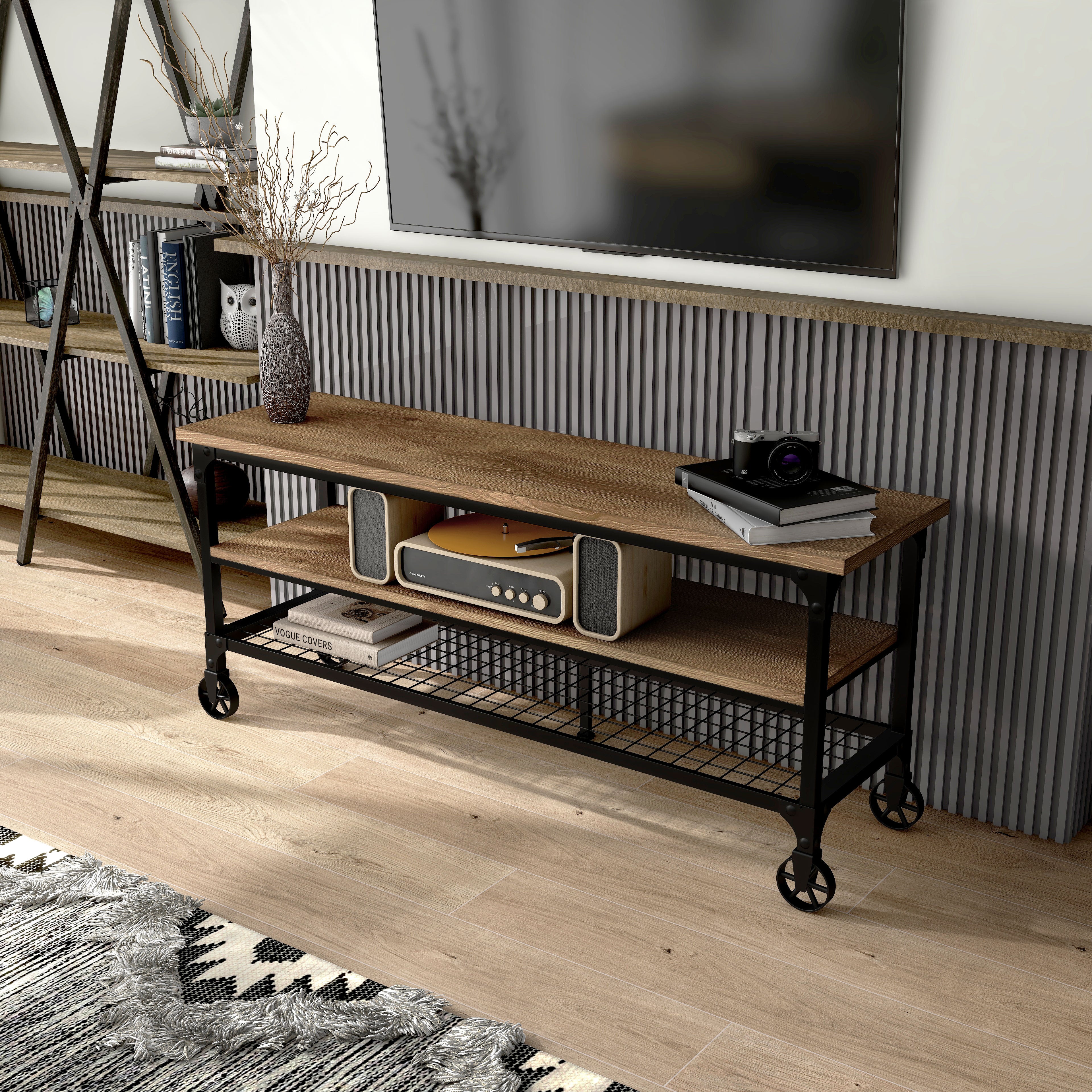 Tobiah Industrial TV Stand