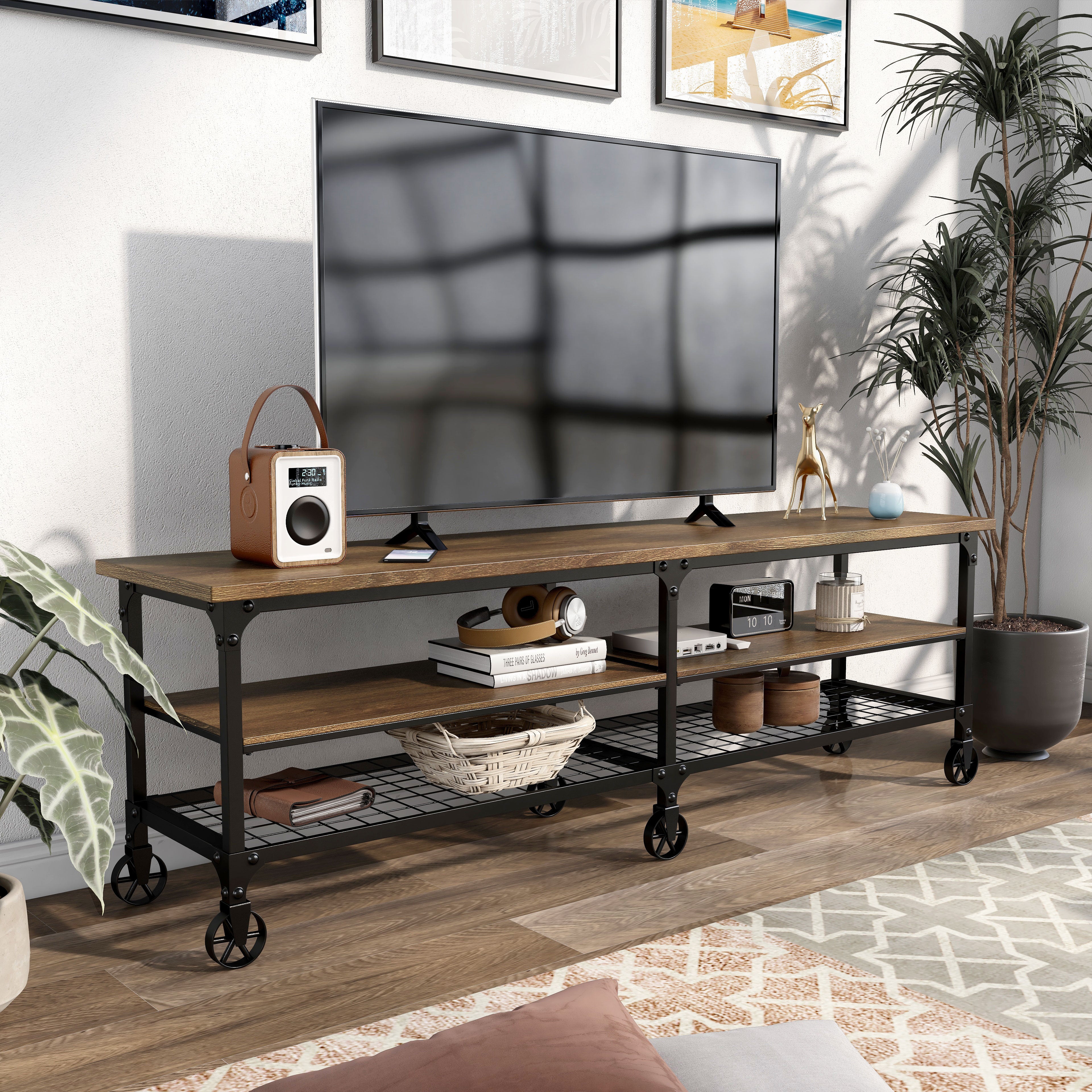 Tobiah Industrial TV Stand