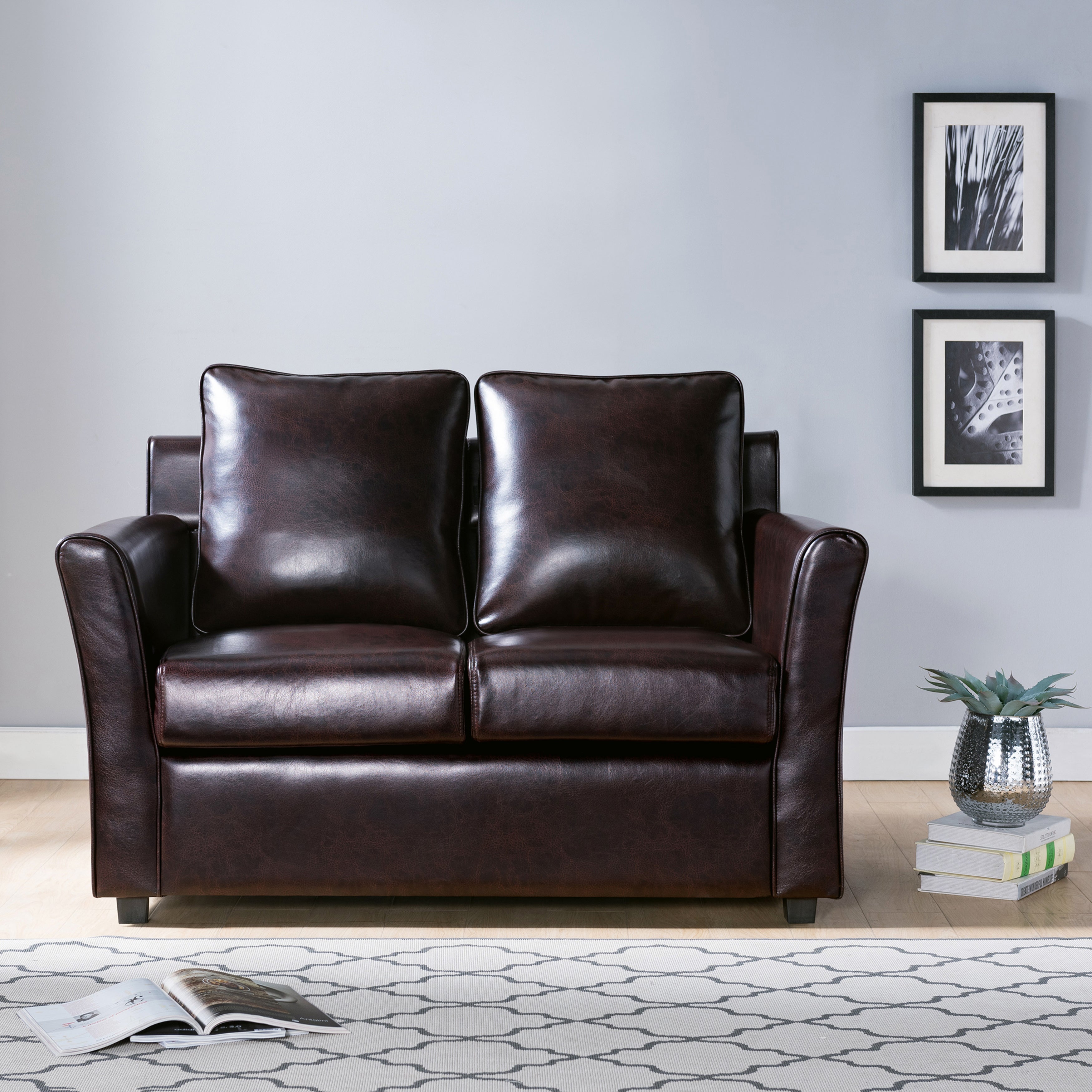 Tonie Transitional Upholstered Loveseat