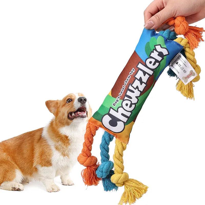 Both-ends Bite Resistant Color Ropes Chew Toys for Cleaning Puppy Teeth