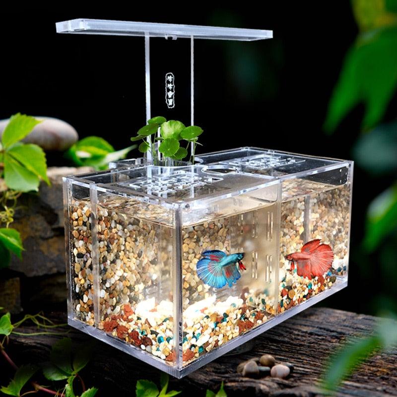 Acrylic Fish Tank Aquarium Office Desktop Decoration