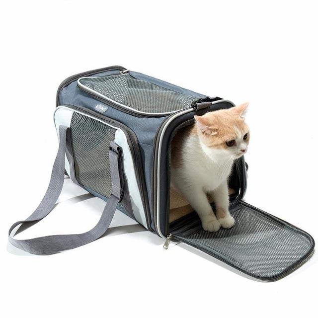 Pet Handbag With Locking Safety Zipper Carrier