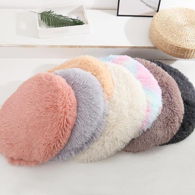 Round Pet Bed Sweet Colors Flat Cushion Mat