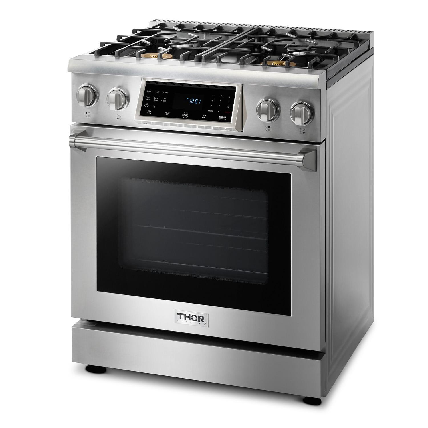 Thor Kitchen TRG3001 30 Inch Tilt Panel Professional Gas Range - Trg3001 / Trg3001Lp