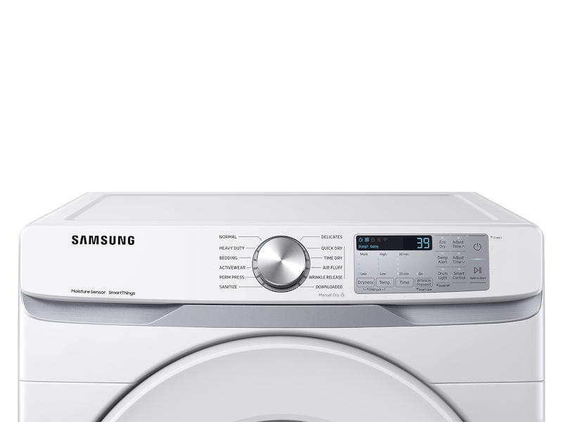 Samsung DVG51CG8000W 7.5 Cu. Ft. Smart Gas Dryer With Sensor Dry In White