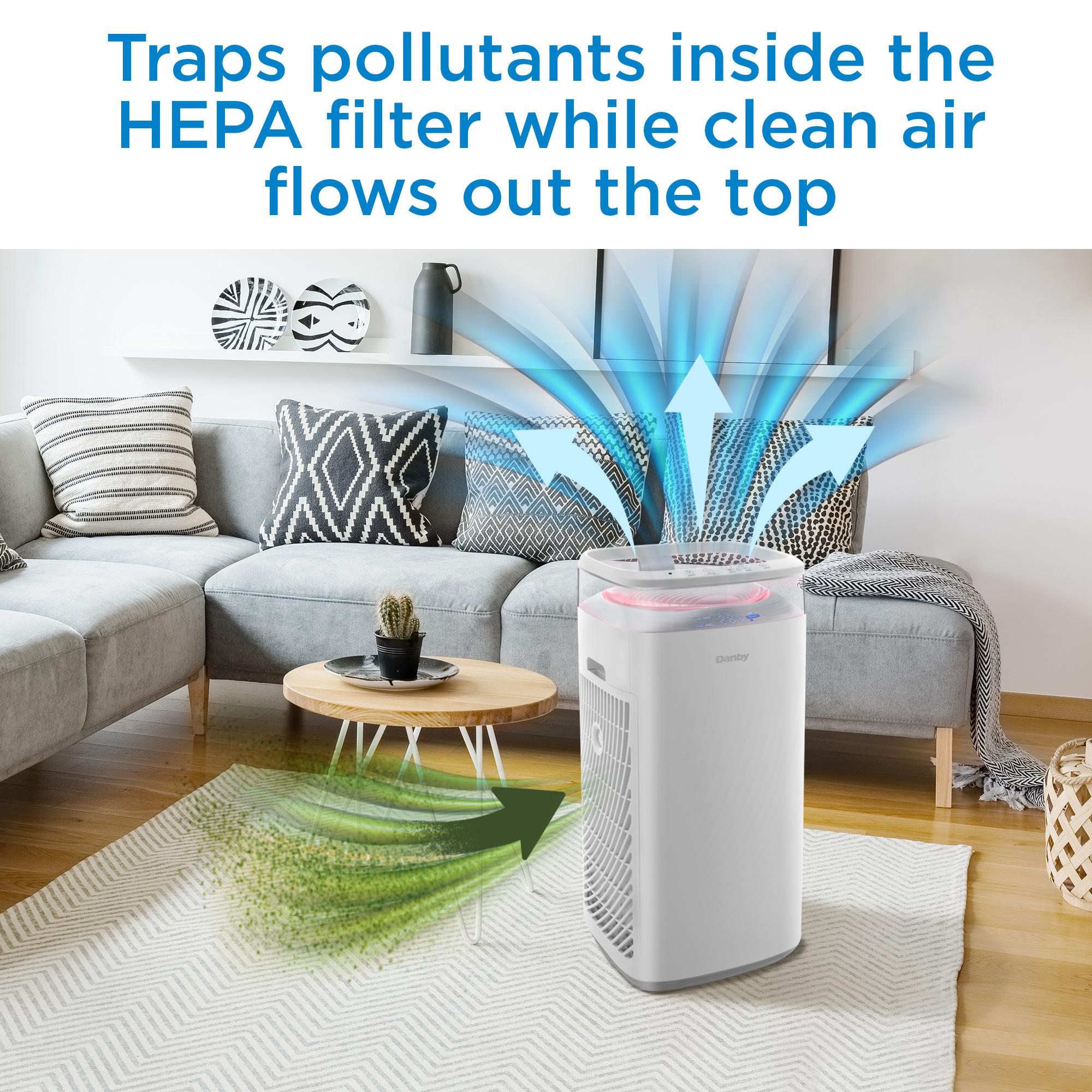 Danby DAP290BAW Danby Air Purifier Up To 450 Sq. Ft. In White