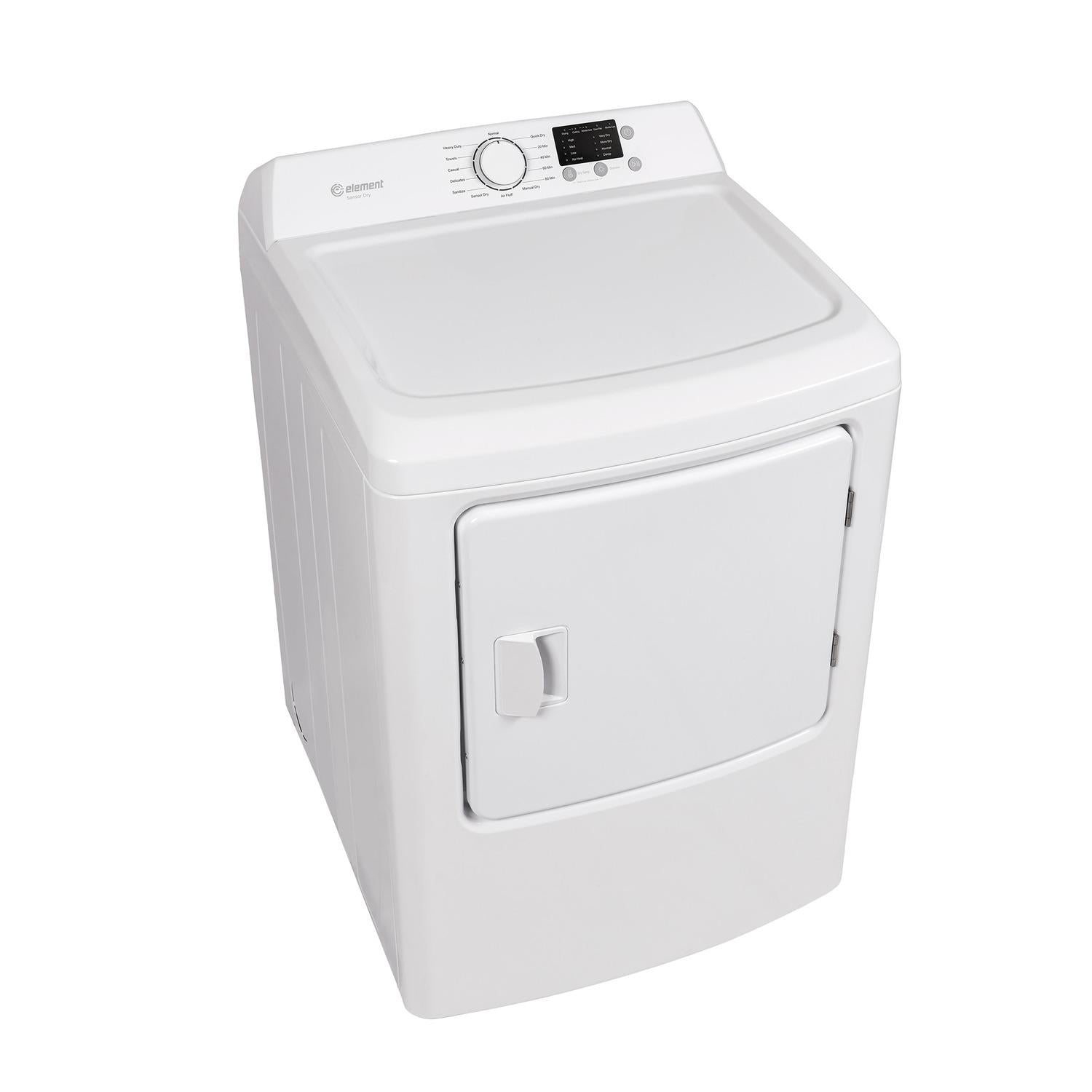 Element Appliance EATDE2767CW Element Electronics 6.7 Cu. Ft. Front Load Electric Dryer - White (Eatde2767Cw)