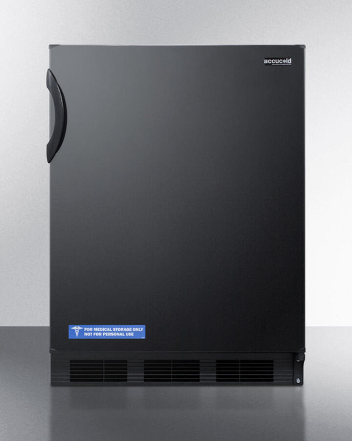 Summit FF6B Freestanding Counter Height All-Refrigerator For General Purpose Use, With Automatic Defrost Operation And Black Exterior