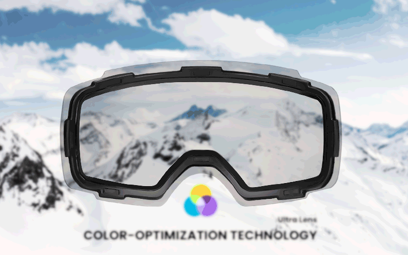 color optimized ski goggles