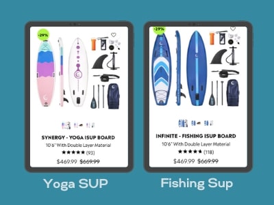 Aufblasbare SUP-Paddleboard-Größen: