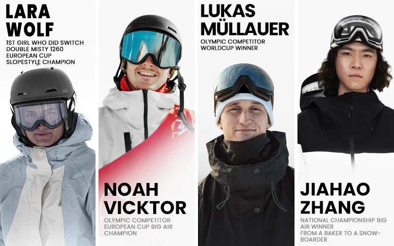 Von Sportlern zugelassene Ski- und Snowboardbrillen