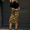 Leopard Print Tube Skirt Skirts Kate Hewko One Size Yellow 