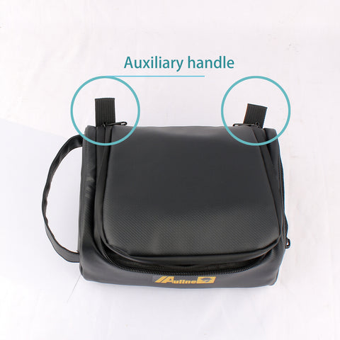 Auline Mini Battery Bag PU Waterproof Hand Bag Toolkit Built-in Removable  Partition 22X16X12cm for RC Model LIPO Battery Storage