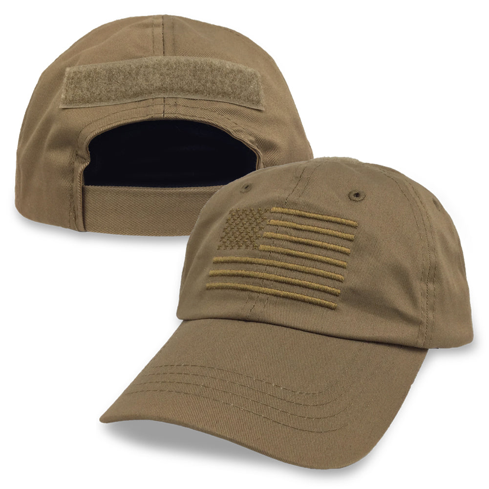 American Flag Hat (Coyote Brown)