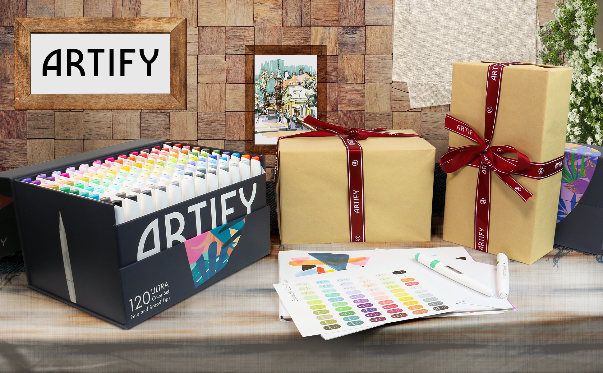 ARTIFY 80 Enhanced Colors Art Markers, Fine & Broad Dual Tips Professional  Artis