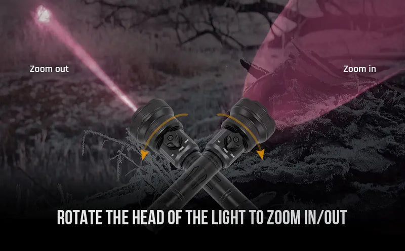 Brinyte T28-IR IR hunting light kit with remote pressure switch — 3-in-1 night vision hunting light with IR850, IR940 and white LED