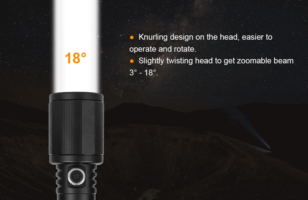 Brinyte LZ01 LEP super long range beam distance search light