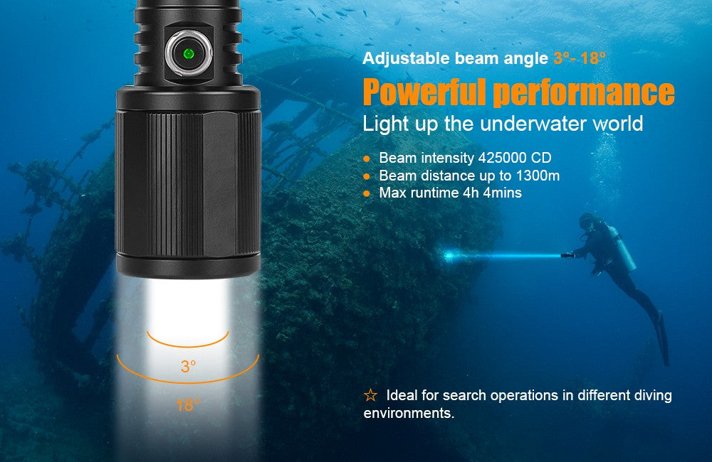 PL01 SEARCH LEP LIGHT 1300 METERS SUPER LONG RANGE FLASHLIGHT