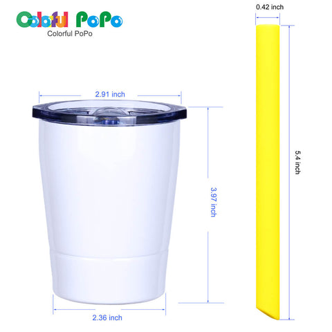 Tweevo Kids Tumblers with Spill-Proof Screw Lids - Kids Tumbler, 8.5 o