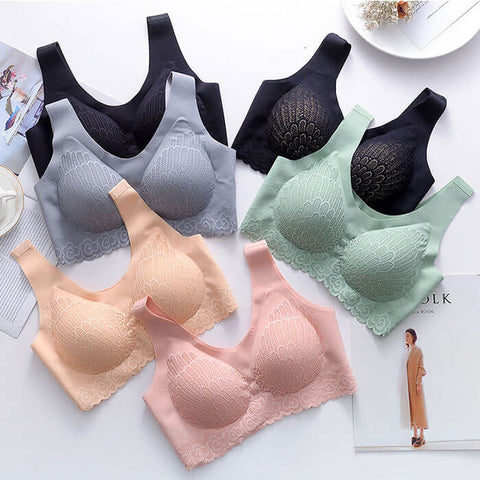 Side Retractable Adjustable Bra for Women Without Steel Ring Anti