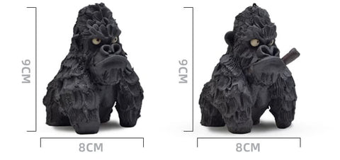 Handmade Ceramic Gorilla Figurines