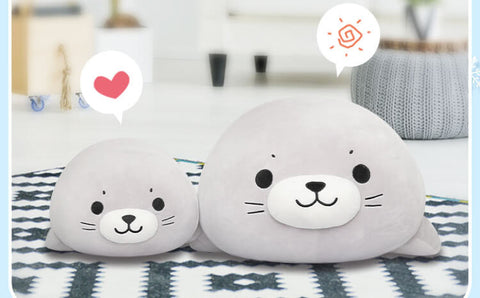 Soft Stuffed Seal Pillow