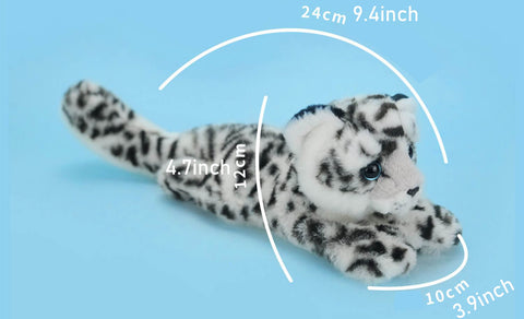 Snow Leopard Stuffed Plush Slap Bracelet