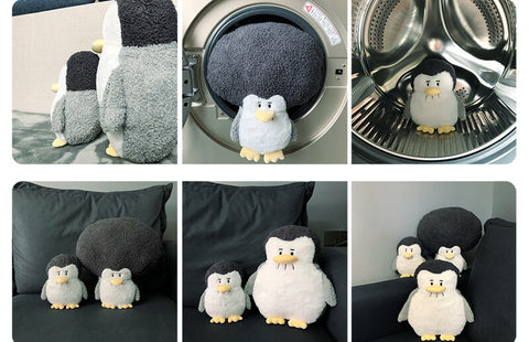 Afro-hair Penguin Stuffed Plush