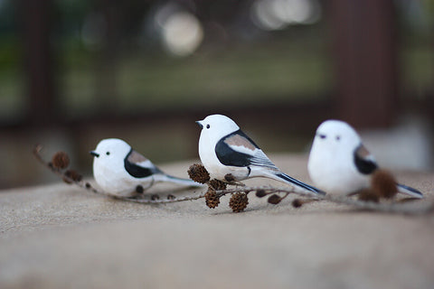 Handmade Carved Bird Figurine