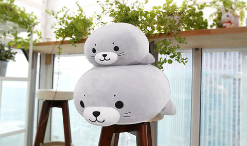 Soft Stuffed Seal Pillow