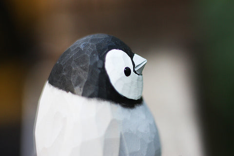 Handmade Carved Emperor Penguins Figurine