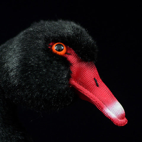 Realistic Black Swan Stuffed Animal Plush Toy