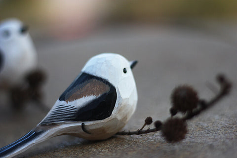 Handmade Carved Bird Figurine