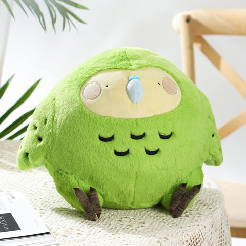 Chubby Kakapo Stuffed Animal Plush Toy, New Zealand Bird Plushies