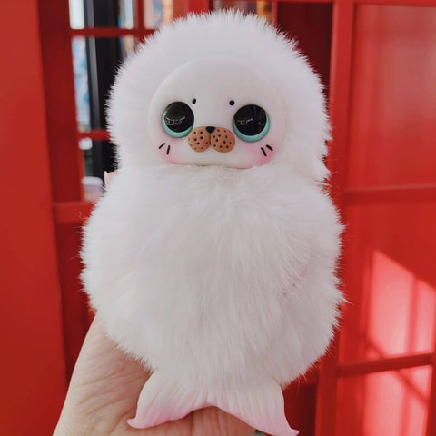 Handmade Polymer Clay Seal Plush Toy